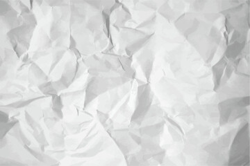 くしゃくしゃに皺の付いた紙のテクスチャ　古紙　グランジ　紙ゴミ　紙屑