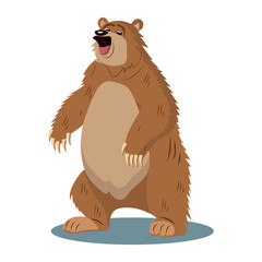 Bear of colorful set. This endearing bear illustration showcase the creativity and artistry behind this delightful character. Vector illustration.