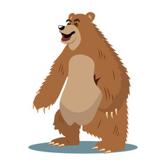 Bear of colorful set. This bear character design illustration and creativity come together to create an attractive artwork. Vector illustration.