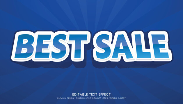 best sale editable text effect template for business promotion sale banner