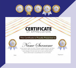 Fototapeta premium Certificates
