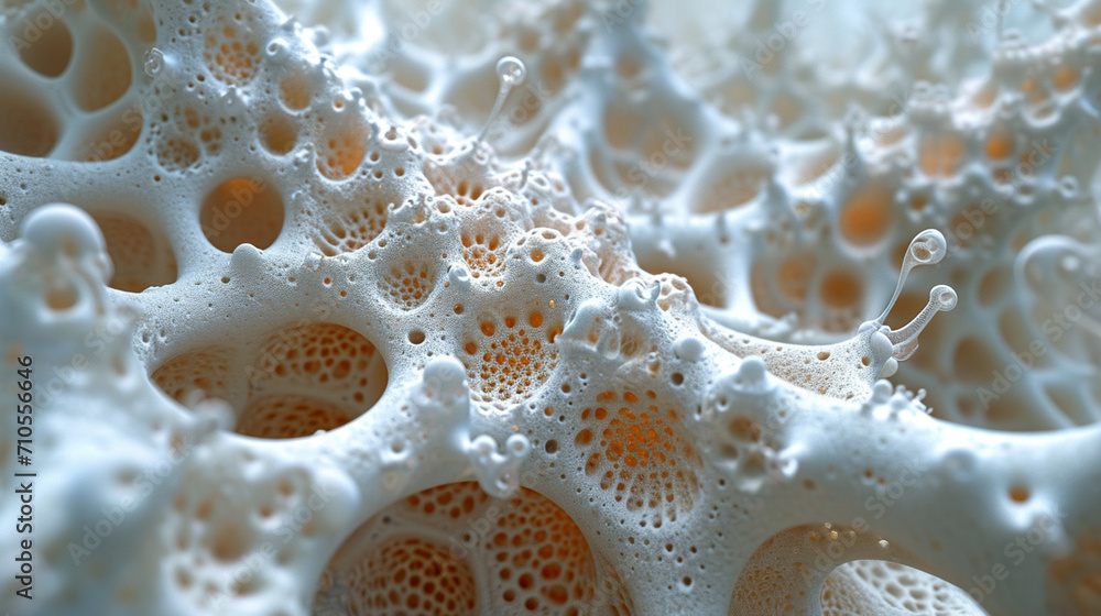 Poster a high-resolution image of radiolaria's delicate skeletal structure.