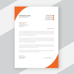 Modern corporate business letterhead design template 
