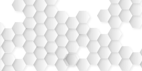 Abstract white background with hexagons. Abstract hexagon polygonal pattern background vector. seamless bright white abstract honeycomb background.
