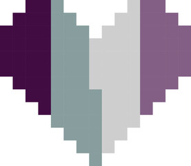 Fototapeta premium Asexual Flag LGBTQ Support