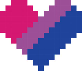 Fototapeta premium Bisexual Flag LGBTQ Support