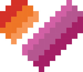 Fototapeta premium Lesbian Flag LGBTQ Support
