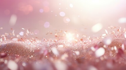 Obraz na płótnie Canvas pastel soft glitter background illustration iridescent dreamy, magical whimsical, glamorous enchanting pastel soft glitter background