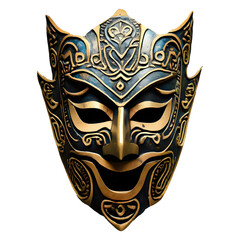 asian Tribal Mask isolated on transparent background