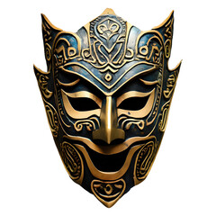 Naklejka premium asian Tribal Mask isolated on transparent background
