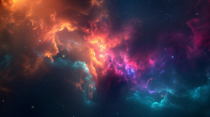 Obraz na płótnie Canvas Esplendor Cósmico: Colores en el Espacio Profundo