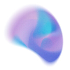 Abstract Marine Grainy Gradient Fluid Shape