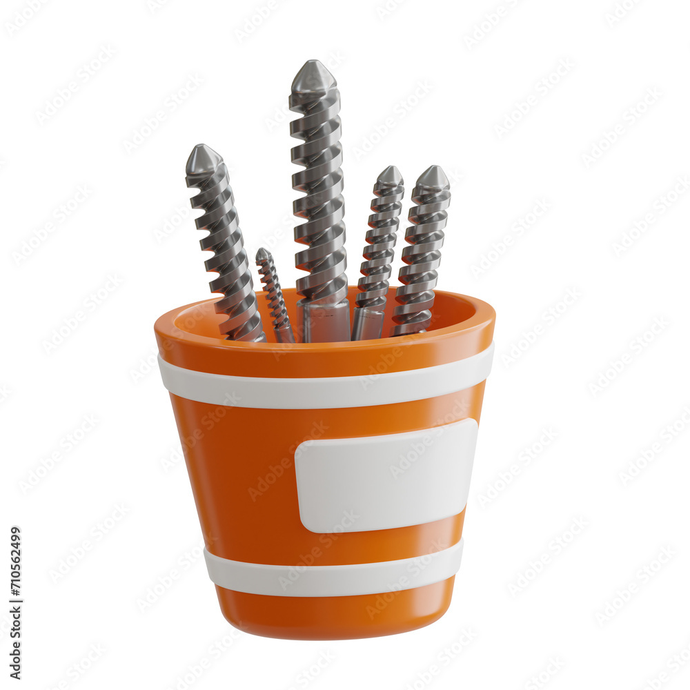 Poster 3d drill bit model enhancing accuracy and efficiency. 3d illustration, 3d element, 3d rendering. 3d 