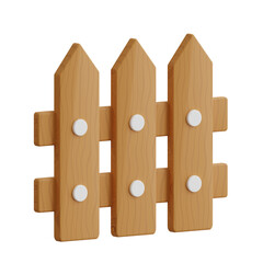 3D Fence Model Enhancing Your Property Secure. 3d illustration, 3d element, 3d rendering. 3d visualization isolated on a transparent background