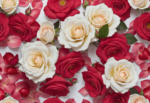 Elegant floral design with roses. Perfect for wrapping, fabric, wallpaper, cards, and invitations.