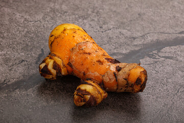 Fresh curcuma root for cooking