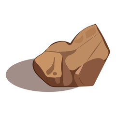 Stones of colorful set. An artful illustration of a captivating nature stone skillfully blend design elements to create a visually striking image on a blank white canvas. Vector illustration.