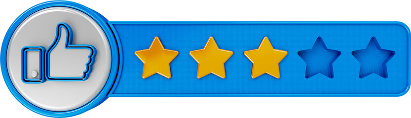 selo 3d com estrela de avaliacao, aplicativo classificacao