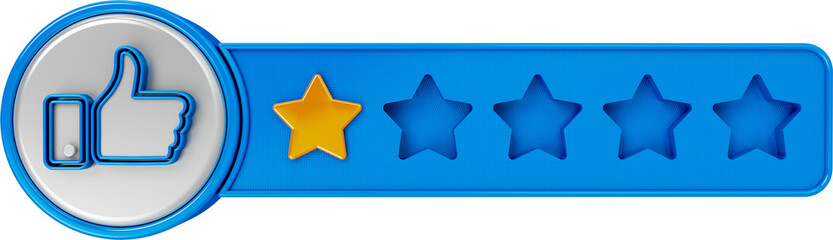 selo 3d com estrela de avaliacao, aplicativo classificacao