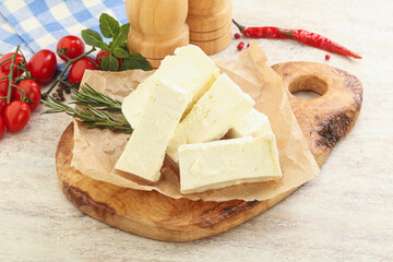 Natural organic Greek Feta cheese