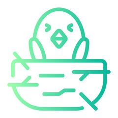 chick gradient icon