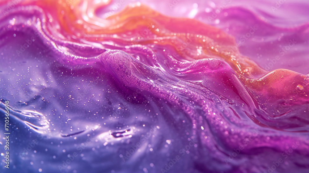 Poster an abstract representation of mercury's high surface tension in liquid form.