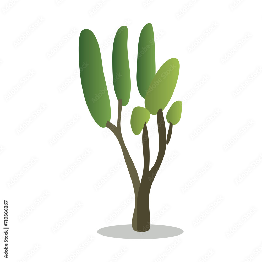 Aufkleber tree of colorful set. an artful image of a captivating tree skillfully create a visually captivating