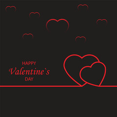 Valentine's Day. Festive original postcard, card, cover. Vector illustration