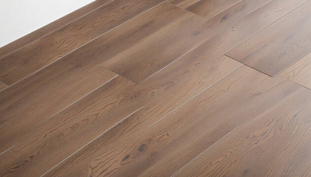 Wood Pattern Vinyl Flooring Tiles for Home Renovation - PVC Material, White Background