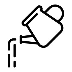 watering can line icon