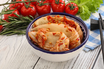Korean food - spicy Kimchi cabbage