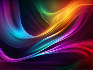 Obraz premium Multicolored moving abstract background, Colorful wave pattern background