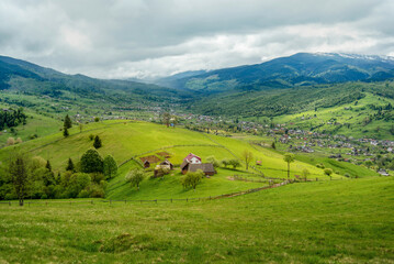 amazing spring (summer) mountain landscape. natural background