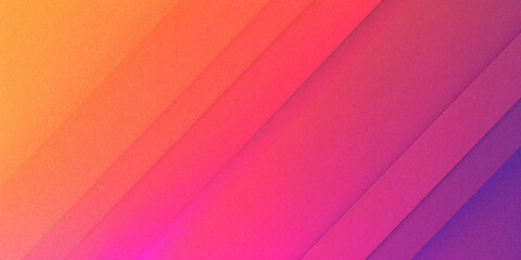 Obraz premium Sunset Fusion: An Orange, Pink, Red, and Purple Gradient Abstract Grainy Background Wallpaper Texture with Noise, Ideal for a Vibrant Web Banner Design Header