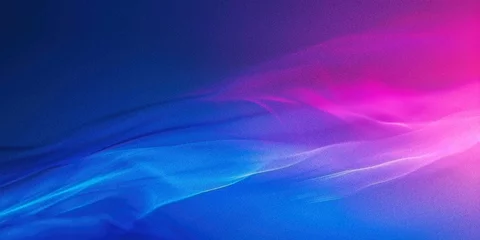 Fotobehang pink purple blue gradient abstract grainy background wallpaper texture with noise web banner design header © Martin