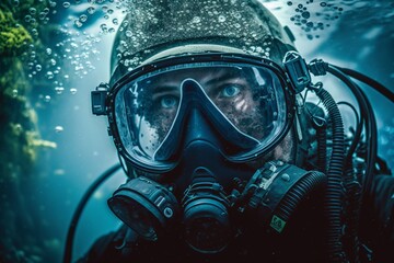 scuba diver in the sea