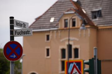 close-up photo of street signs in germany