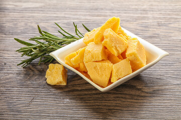 Pieces of delicous parmesan cheese