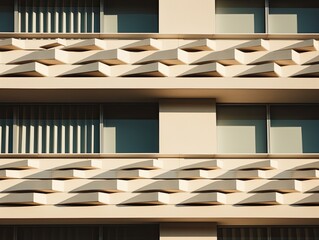 Modern architecture, detail of the facade of a modern office building.