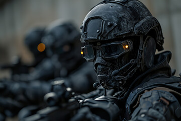 soldier in the uniform