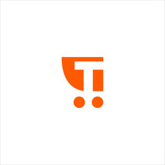 T trolley icon, suitable for logos, icons, can be used for brands
