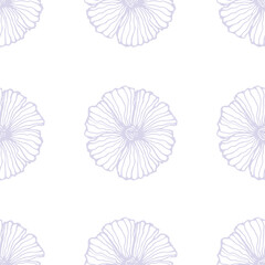 Leaves and flowers. Hand-drawn graphics. Seamless patterns for fabric and packaging design. A textile pattern.