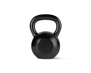 kettlebell gym equipment on white background