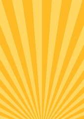 シンプルな集中線　サンバースト　黄色　オレンジ　素材　バナー　背景　縦　縦長  バナー　ハロウィン