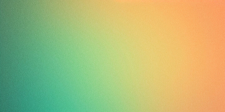 Citrus Burst: Green, Orange, and Yellow Gradient Abstract Grainy Background Wallpaper Texture with Noise, Perfect for an Energetic Web Banner Design Header