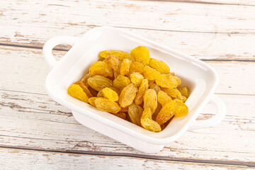 Yellow raisin - dry grape berries