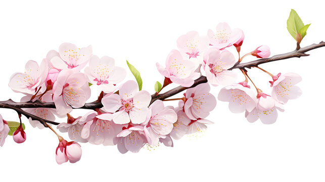 Cherry Blossom, PNG, Transparent, No background, Clipart, Graphic, Illustration, Design, Flowers, Floral, Blossom, Cherry tree, Sakura, Spring, Petals, Nature, Png image, Blossoming, Pink flowers