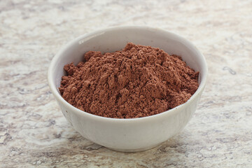 Natural organic cocoa powder for culinary