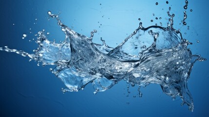 Bold and beautiful: high-resolution blue water splash for your creative endeavors