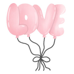 pink balloon,Valentine's Day, cute love